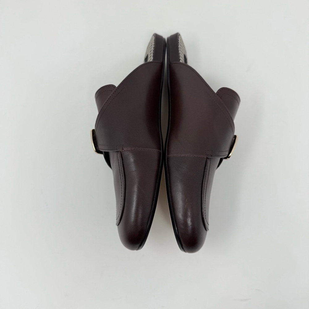 New Vince Minetta Leather Loafer Mule Chili Brown Sz 6.5 - Picture 10 of 13